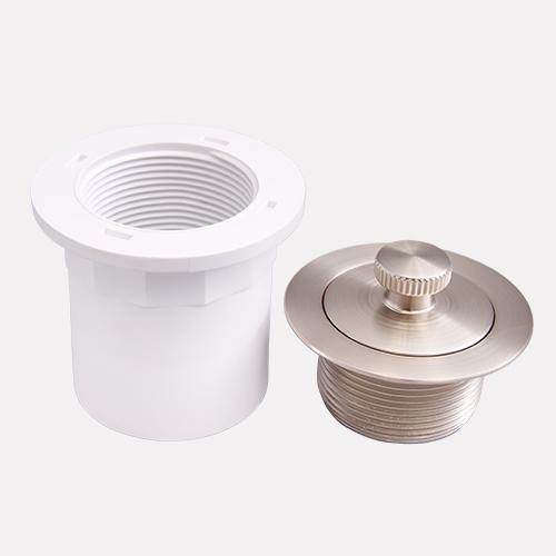 Lift-and-Turn Tub Drain with Hub Adapter