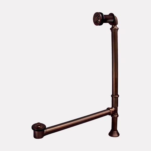 Lift & Turn Tub Drain with Pivoting Overflow