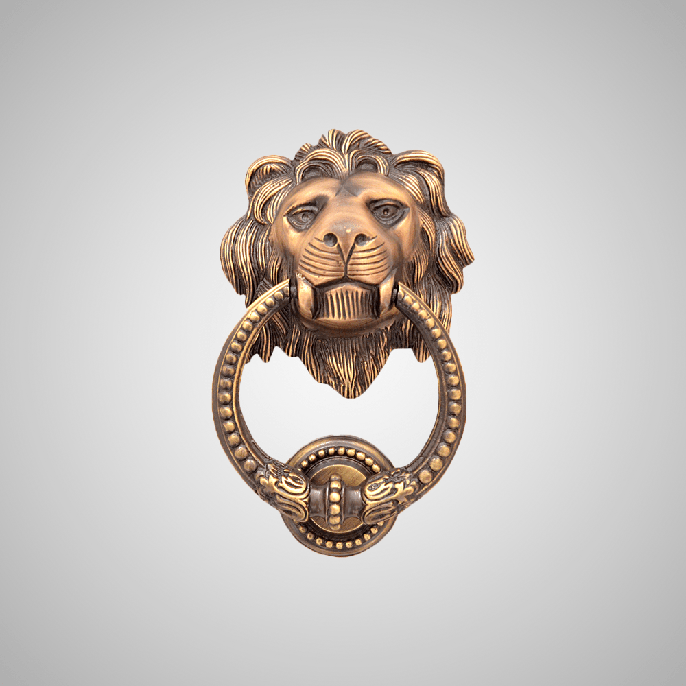 Lions Head Door Knocker