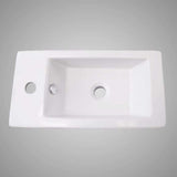 Lublin Vitreous China Wall-Mount Bathroom Sink - Left Side Faucet Drilling