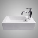Lublin Vitreous China Wall-Mount Bathroom Sink - Right Side Faucet Drilling