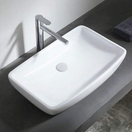 Lutsen Vitreous China Rectangular Vessel Sink