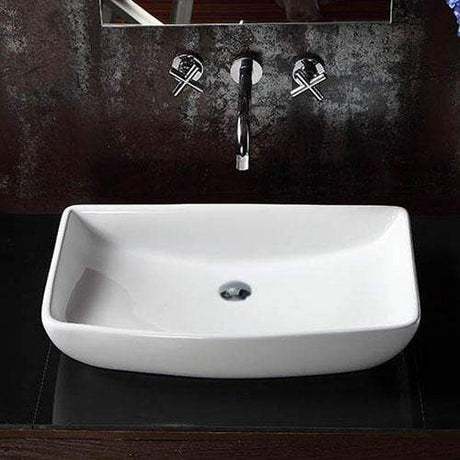 Lutsen Vitreous China Rectangular Vessel Sink
