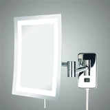 Malaga Rectangular Swinging LED Lighted Makeup Mirror