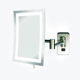 Malaga Rectangular Swinging LED Lighted Makeup Mirror