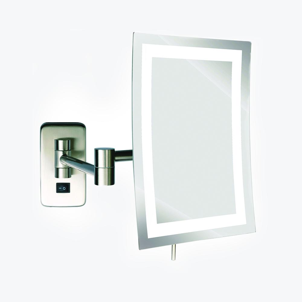 Malaga Rectangular Swinging LED Lighted Makeup Mirror