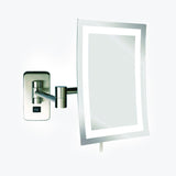 Malaga Rectangular Swinging LED Lighted Makeup Mirror