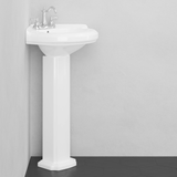 Meade Vitreous China Corner Pedestal Sink