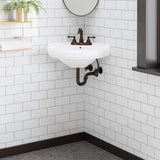 Meade Vitreous China Corner Wall-Mount Bathroom Sink