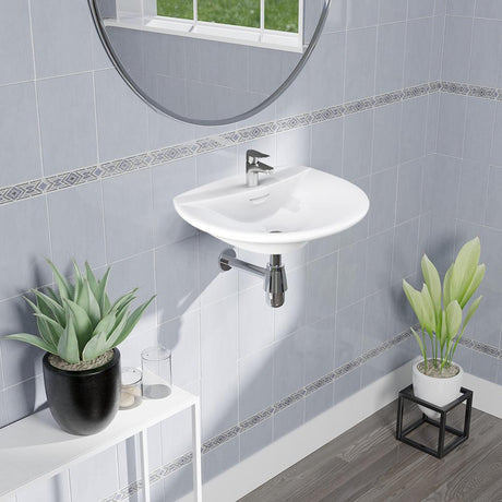 Medina 100 Vitreous China Wall-Mount Sink