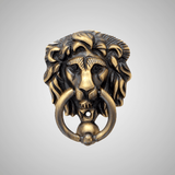 Miniature Lions Head Door Knocker