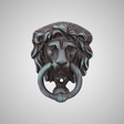 Miniature Lions Head Door Knocker