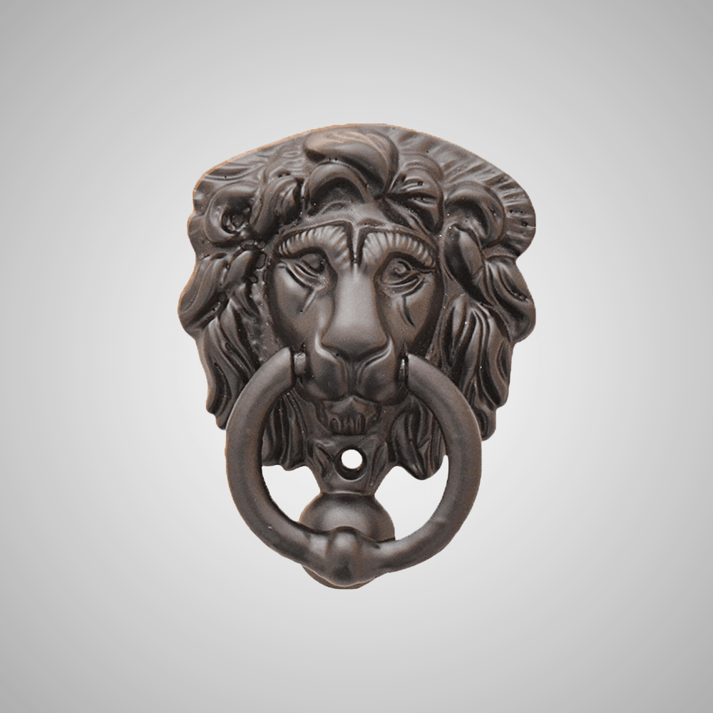 Miniature Lions Head Door Knocker
