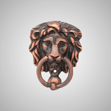 Miniature Lions Head Door Knocker