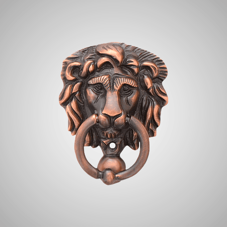 Miniature Lions Head Door Knocker