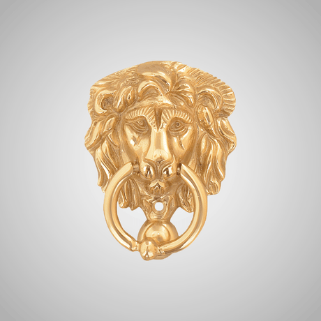 Miniature Lions Head Door Knocker