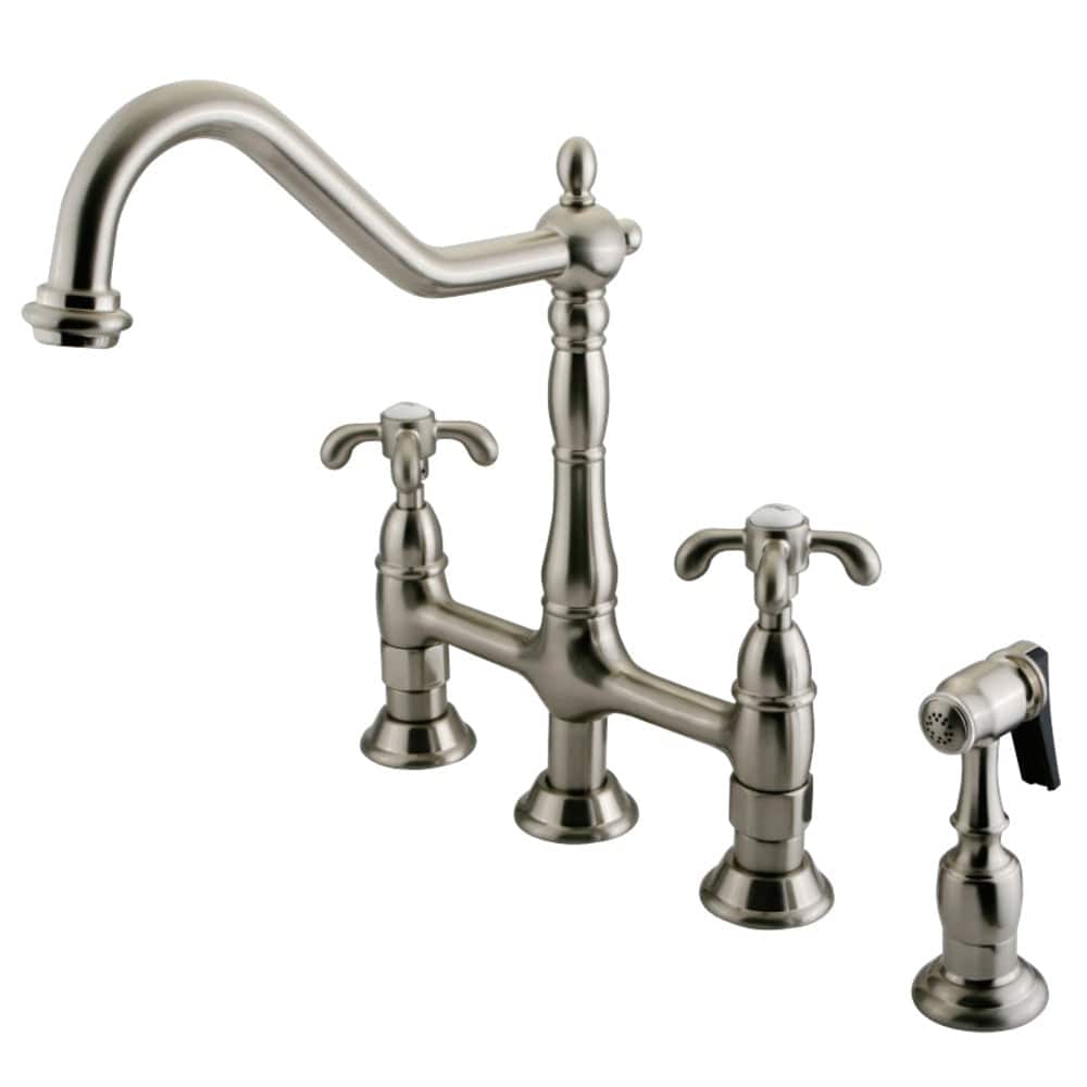 Nebbo Bridge Kitchen Faucet with Brass Sprayer