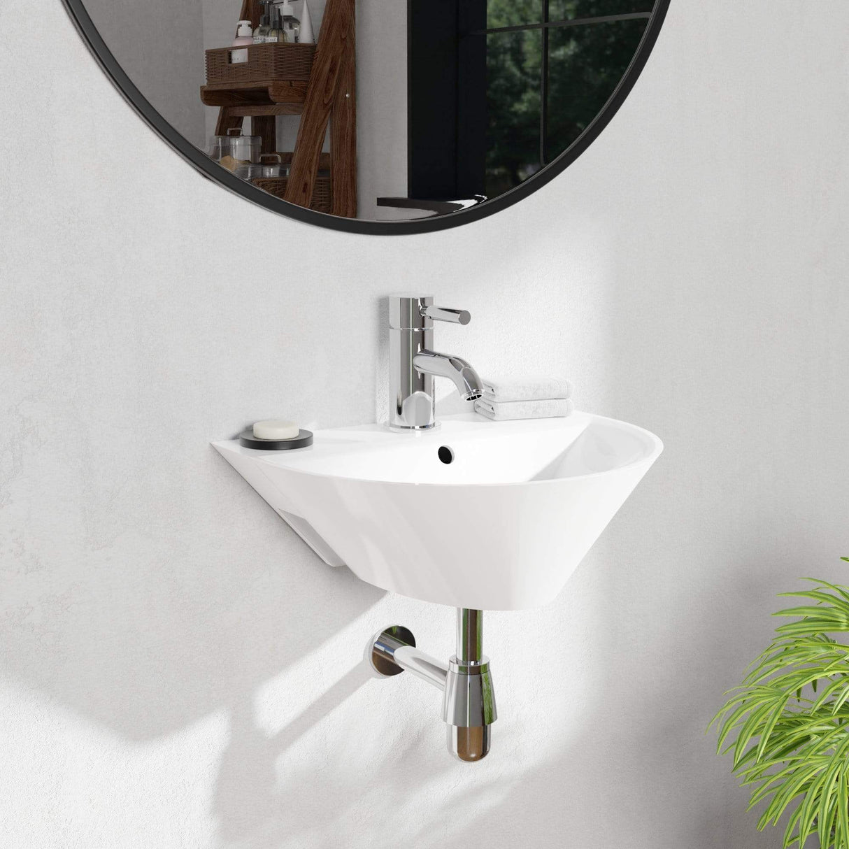 Norene 100 Vitreous China Wall-Mount Sink
