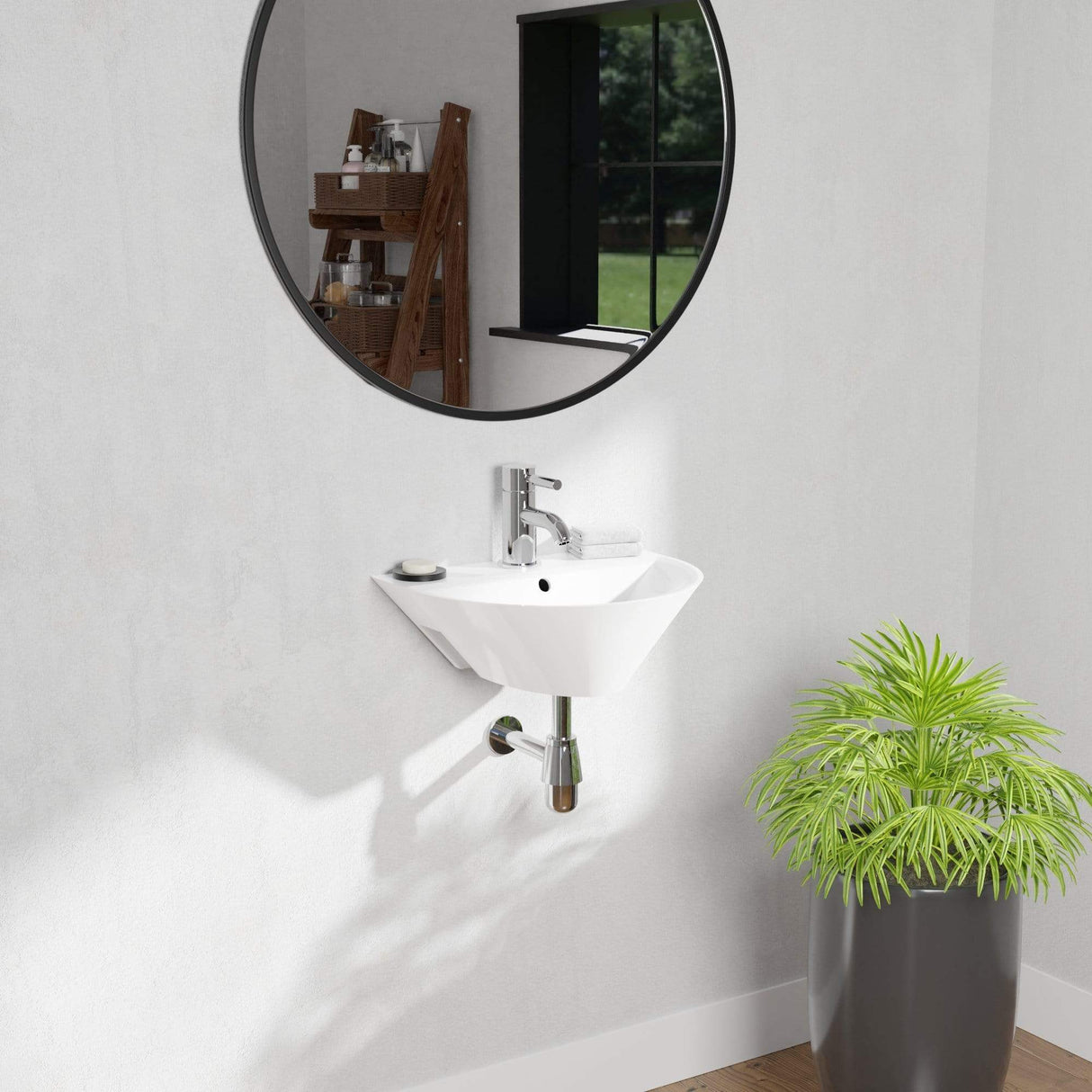 Norene 100 Vitreous China Wall-Mount Sink