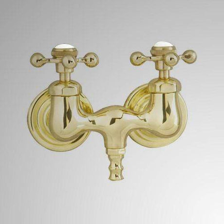 Old-Style Tub Faucet - Metal Cross Handles