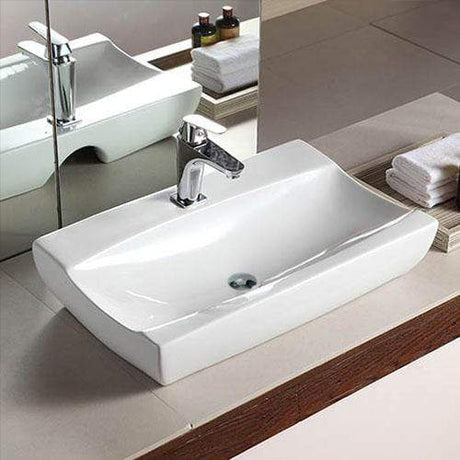 Oxbo Vitreous China Rectangular Vessel Sink