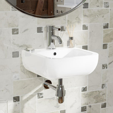 Parma 100 Vitreous China Wall-Mount Sink