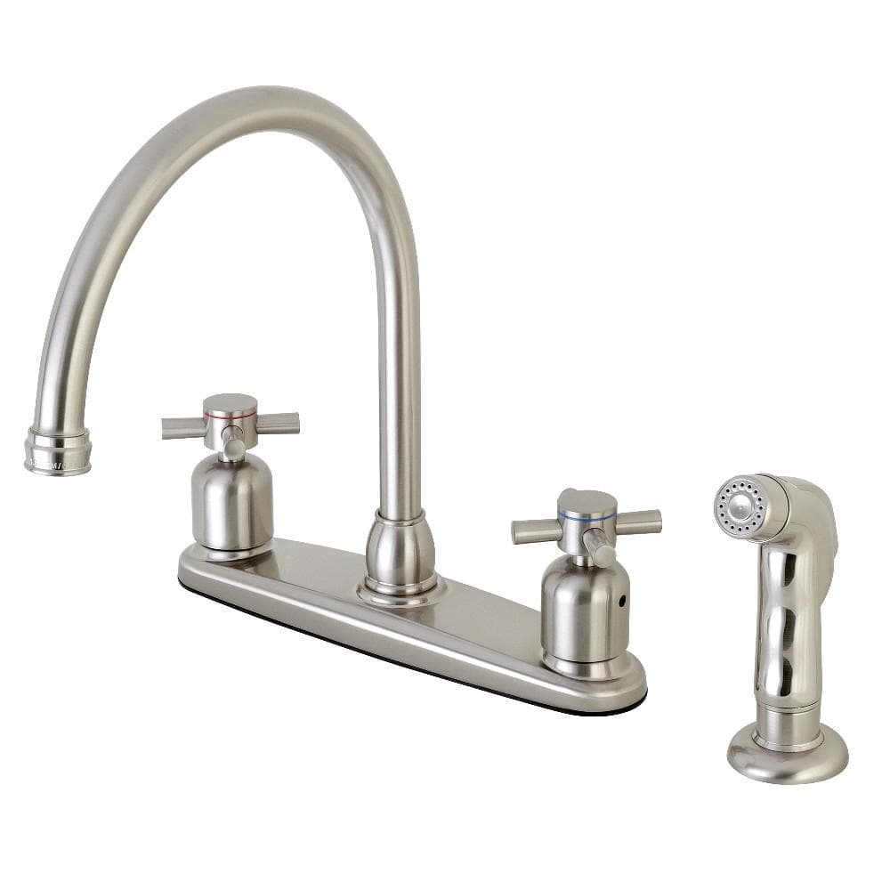 Pedro Bridge Kitchen Faucet with Brass Side Sprayer