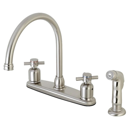 Pedro Bridge Kitchen Faucet with Brass Side Sprayer