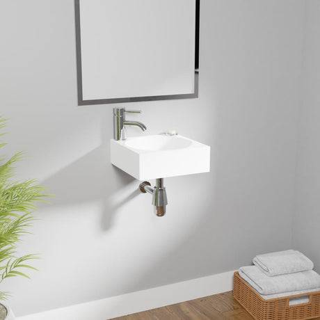 Pellston Vitreous China Wall-Mount Bathroom Sink