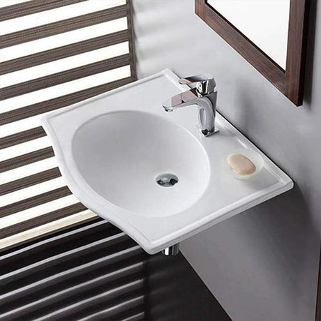 Pencer Vitreous China Wall-Mount Bathroom Sink