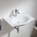 Pencer Vitreous China Wall-Mount Bathroom Sink