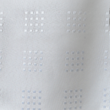 Polyester Grid Shower Curtain - White