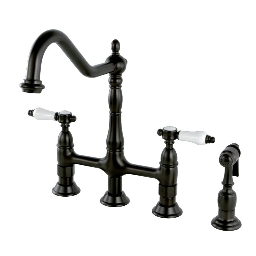 Ranker Bridge Kitchen Faucet with Brass Sprayer