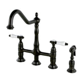 Ranker Bridge Kitchen Faucet with Brass Sprayer