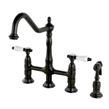 Ranker Bridge Kitchen Faucet with Brass Sprayer