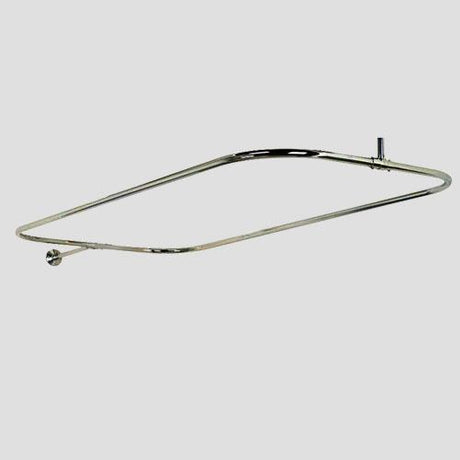 Rectangular Solid Brass Shower Rod