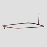 Rectangular Solid Brass Shower Rod