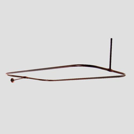 Rectangular Solid Brass Shower Rod