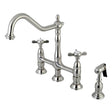 Reken Bridge Kitchen Faucet with Brass Sprayer