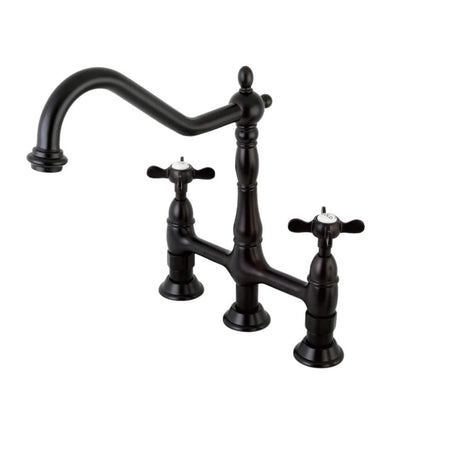 Reken Bridge Kitchen Faucet with Brass Sprayer
