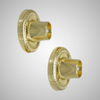 Round Shower Rod Flanges with Beaded Design