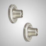 Round Shower Rod Flanges with Beaded Design