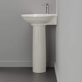 Santee Vitreous China Corner Pedestal Sink