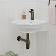 Santee Vitreous China Corner Wall-Mount Sink