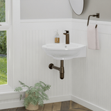 Santee Vitreous China Corner Wall-Mount Sink
