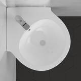 Santee Vitreous China Corner Wall-Mount Sink