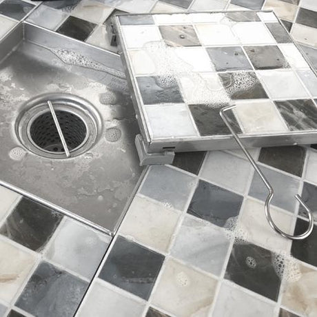 6 x 6 linear shower drain