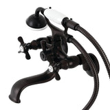 Serzer Wall-Mount Tub Faucet with Hand Shower