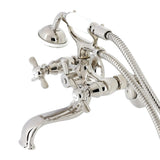 Serzer Wall-Mount Tub Faucet with Hand Shower