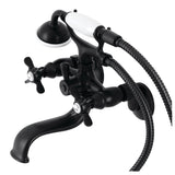 Serzer Wall-Mount Tub Faucet with Hand Shower